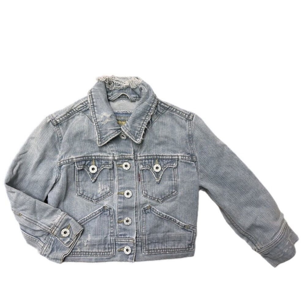 Levi's Jeans distressed denim jacket SIZE SMALL